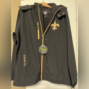 New Orleans Saints jacket. Size L new with tags.